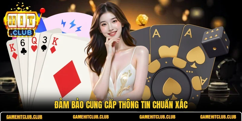 Đảm bảo cung cấp thông tin chuẩn xác
